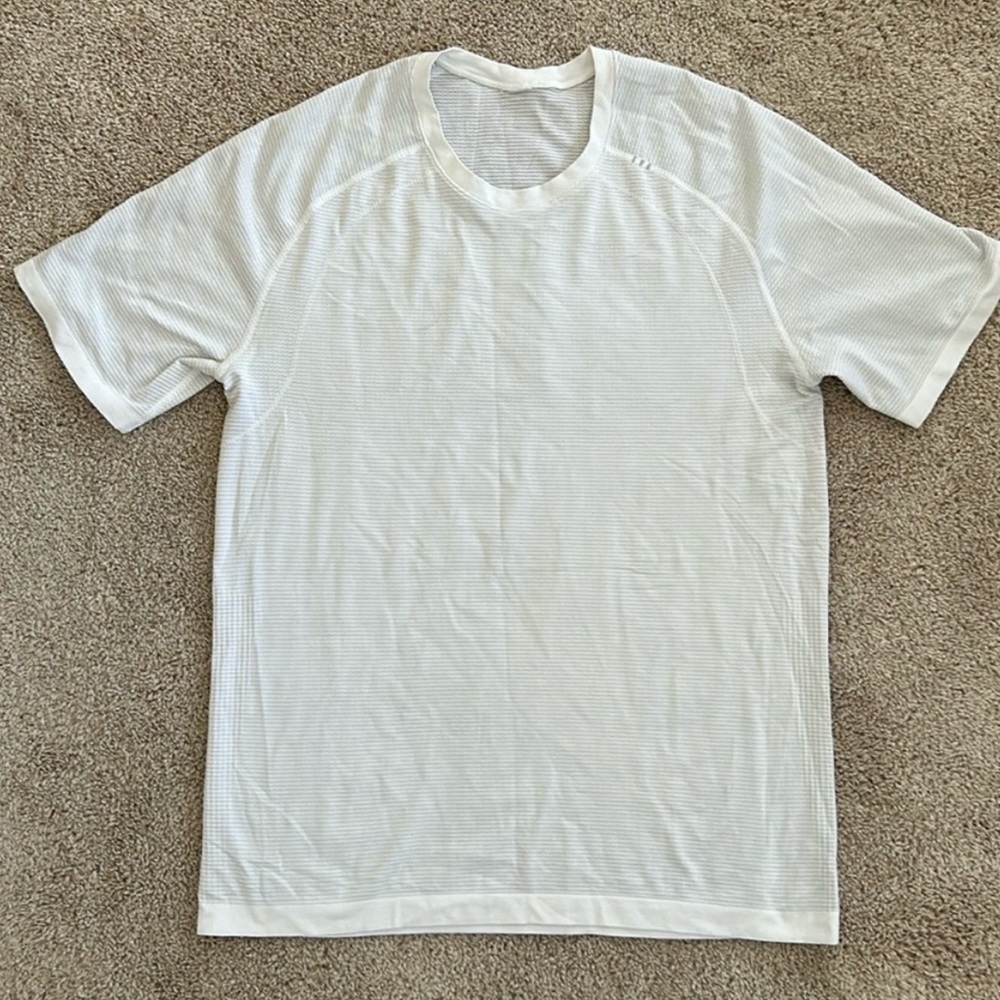 Lululemon Metal Vent Tech Short Sleeve - White / White